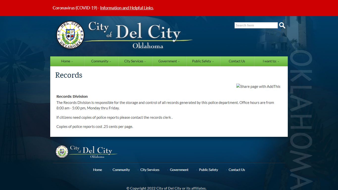 Records | City of Del City